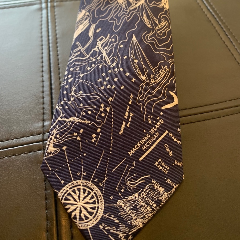 Land’s End Navy/White Nautical Tie